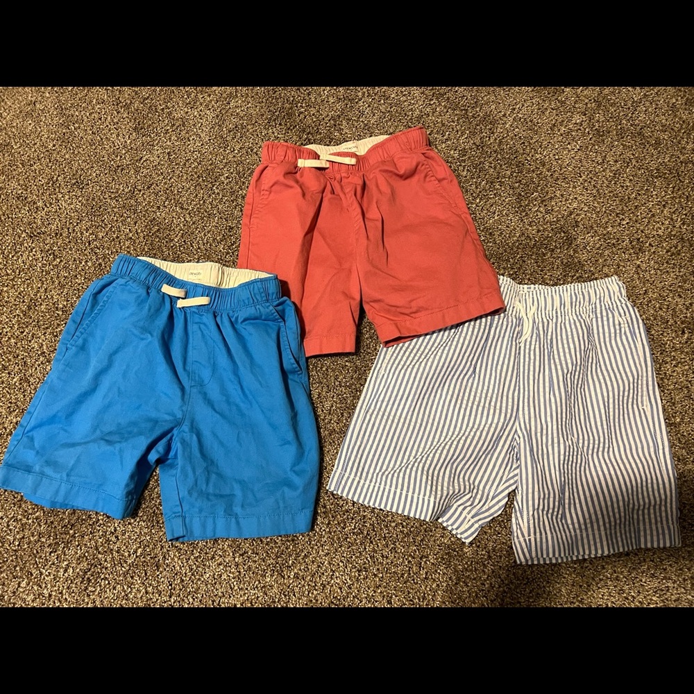 Bundle size 10 boys Crewcuts shorts and striped swim trunks